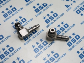 Diesel Injector Return Oil Backflow Pipe Metal Connector Two Way Joint fitting for 0445110 Series Injector Solenoid Valve